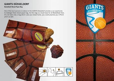 Basketball Bread-Paper-Bag - Publicité