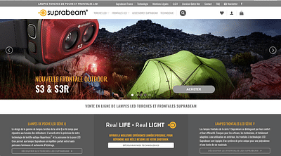 Promotion site e-commerce équipement éclairage - Pubblicità online