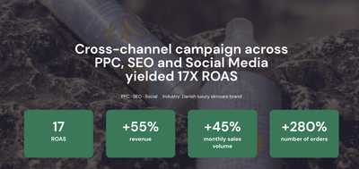 Cross-channel campaign yielded 17X ROAS - Publicité