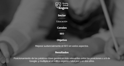 Éxito total en la gestión del SEO de Colegio Logos - Estrategia digital