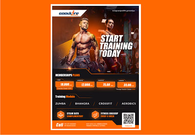 Gym Menu design | Goodlife - Design & graphisme