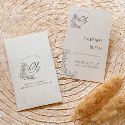 Carte de visite pour Catherine Bleux - Identité Graphique