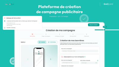 Plateforme de création de campagne pub : Weboostor - Design & graphisme