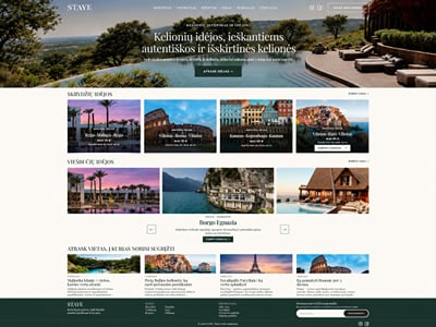 STAYE – Custom Travel Platform & WordPress Development - Website Creation