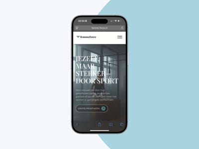 Een moderne uitstraling voor Femmeforce - Website Creatie