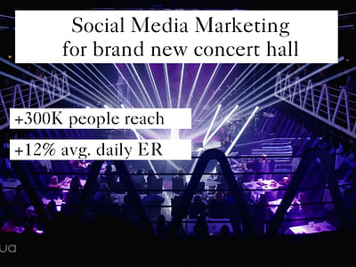 SMM for brand new Concert Hall - Redes Sociales