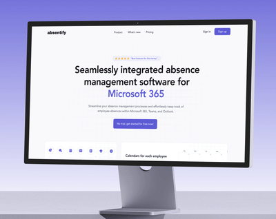 Absentify: Simplifying, Absence Management in Microsoft 365 - Branding & Positionering
