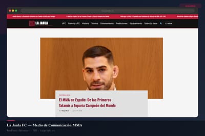 La Jaula FC — Medio de comunicación MMA en español - Creación de Sitios Web