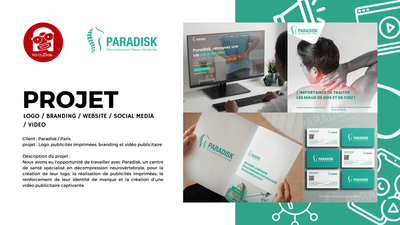 Création de site web pour centre de soins - Social Media