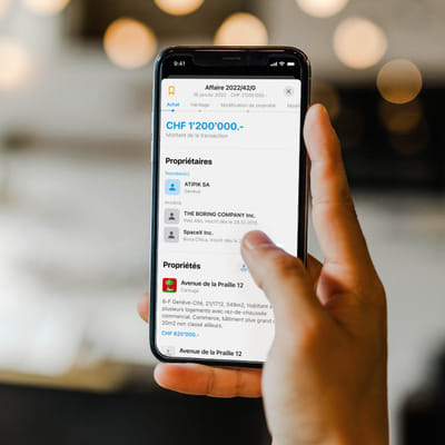 IMMOTEP Transactions - Mobile App