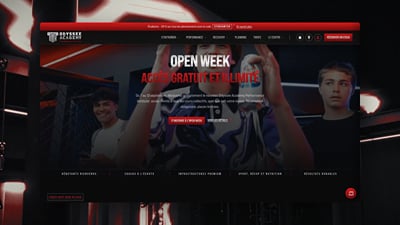Un thème Shopify sur mesure pour un centre de performance sportive - Website Creation