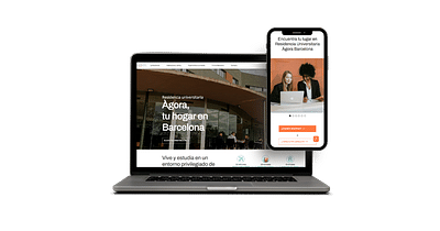 Web design UX/UI and development for Agora - Website Creation