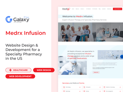 Medical Website Design&Development for Medrx Infusion Pharmacy - Webseitengestaltung