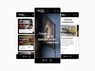 Zurich Film Festival Website Relaunch - Webseitengestaltung