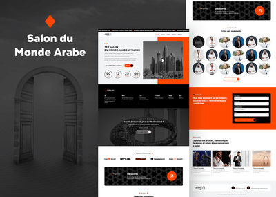 SALON DU MONDE ARABE - Création de site internet