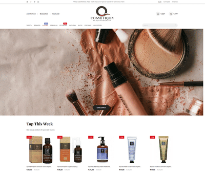E-commerce & SEO awarded by Ebay for Cosmetiqon - Référencement naturel