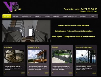 Création site Varvat-Métal - Creazione di siti web