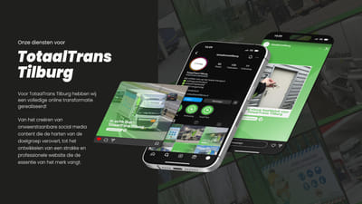 Website & social media voor TotaalTrans Tilburg - Réseaux sociaux