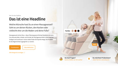 Shopify Store für die Massagesesselwelt - Webseitengestaltung