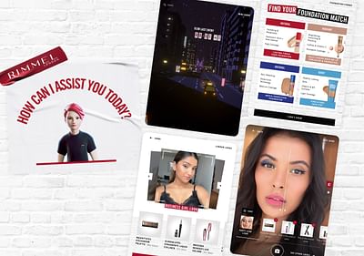 Rimmel - Application de Virtual Try On et jeu en point de vente - Mobile App