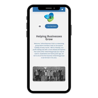 New website for Telford Business Club - Website Creation
