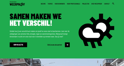 Nieuwe website Amsterdam Weerproof voor Waternet - Web analytics / Big data