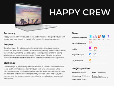 Happy Crew - Application mobile