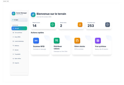 Caviar Manager - Application web