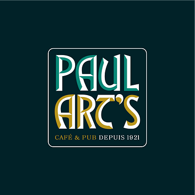 Paul Art's Café - Identité Graphique