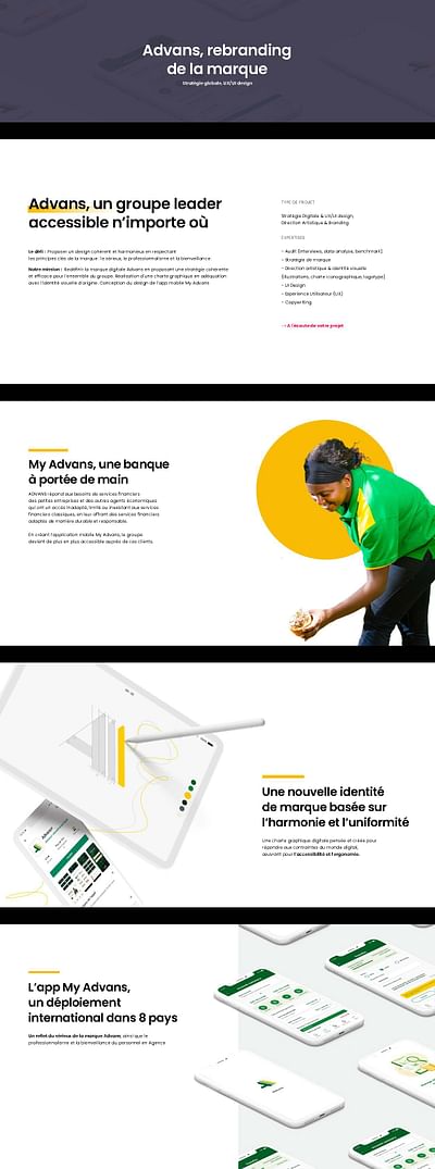 MY ADVANS : UNE BANQUE À PORTÉE DE MAINS - Ergonomy (UX/UI)