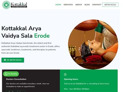 Kottakkal AVS - Website Design - Réseaux sociaux