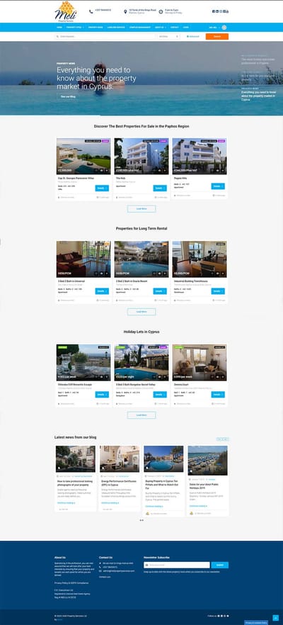 https://www.melipropertyservices.com - Website Creation