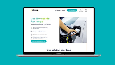 Bornes Electriques - Création de site internet