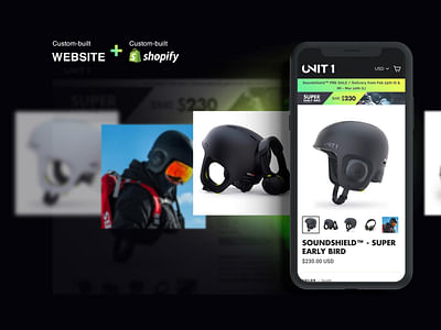 Site & Shop for Sport helmets - E-commerce