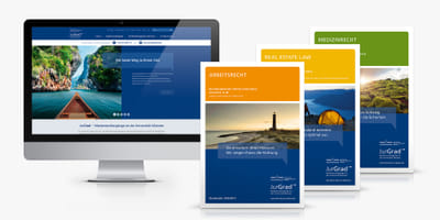 Kommunikation und Design für JurGrad - Webseitengestaltung