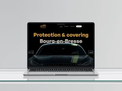 Site one page pour un garage de covering, PPF et vitres teintées - Création de site internet
