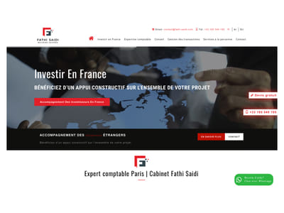 Fathi Saidi website - Website Creation