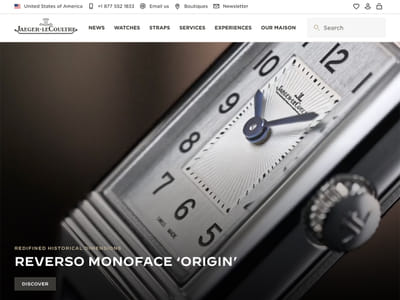 UX et UI design du site de la marque horlogère suisse Jaeger-LeCoultre - Ergonomie (UX/UI)