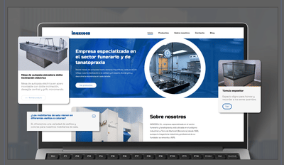 Diseño web corporativo para Inoxcoca - Creación de Sitios Web