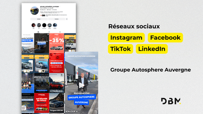 Groupe Autosphere Auvergne - Réseaux sociaux - Marketing