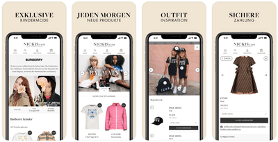 iOS App für NICKIS.com - Webseitengestaltung