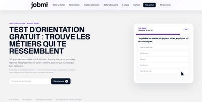Réalisation du site internet Jobmi - Website Creation