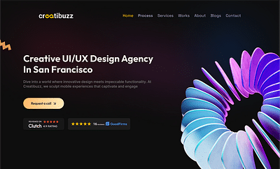 Creatibuzz Website UI UX Design - Ergonomie (UX / UI)