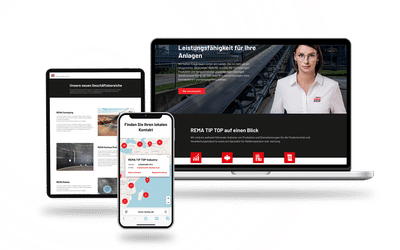 Globaler Website Relaunch für die Rema Tip Top AG - Webseitengestaltung