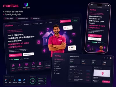 Manitas – Plateforme de services à domicile - Création de site internet