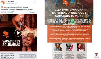 CAPTACIÓN DE LEADS PARA VIAJES SOLIDARIOS - Estrategia digital