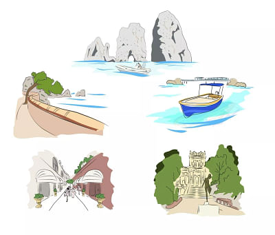 Guide of Capri | Illustration Web Site - Webseitengestaltung