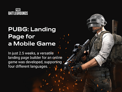 PUBG: BATTLEGROUNDS - Website Creation