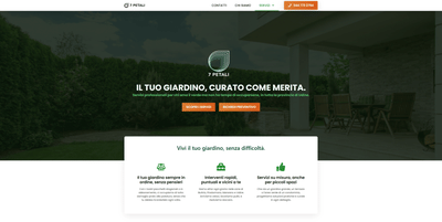 7 Petali - Business Locale di Giardinaggio B2C & B2B - Création de site internet