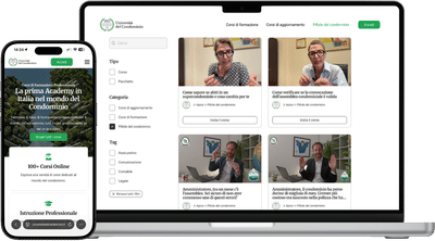 Piattaforma e-learning per Università del Condominio - Applicazione web